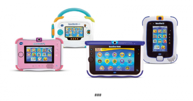 VTech  представила трио детских планшетов