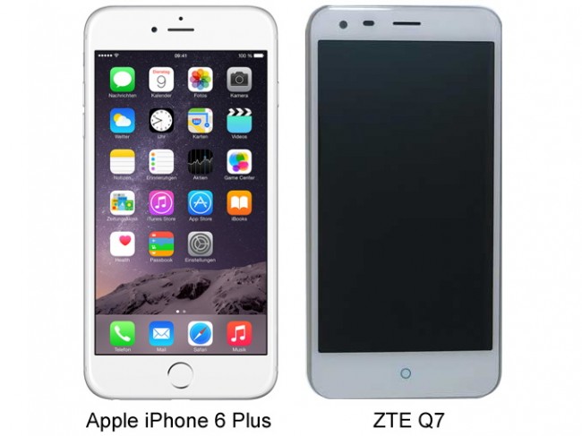 ZTE Q7:  Клон Apple iPhone 6 Plus из Китая